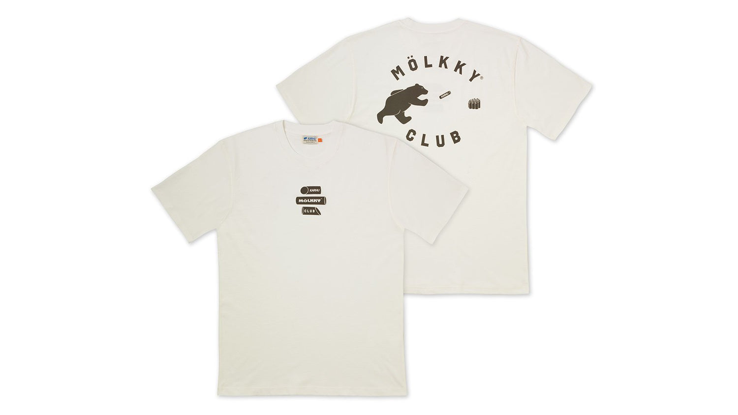 Karhu mölkky pack club t-shirt - white /Karhu mölkky pack club t-shirt - sugar swizzle / chocolate torte verdant green 