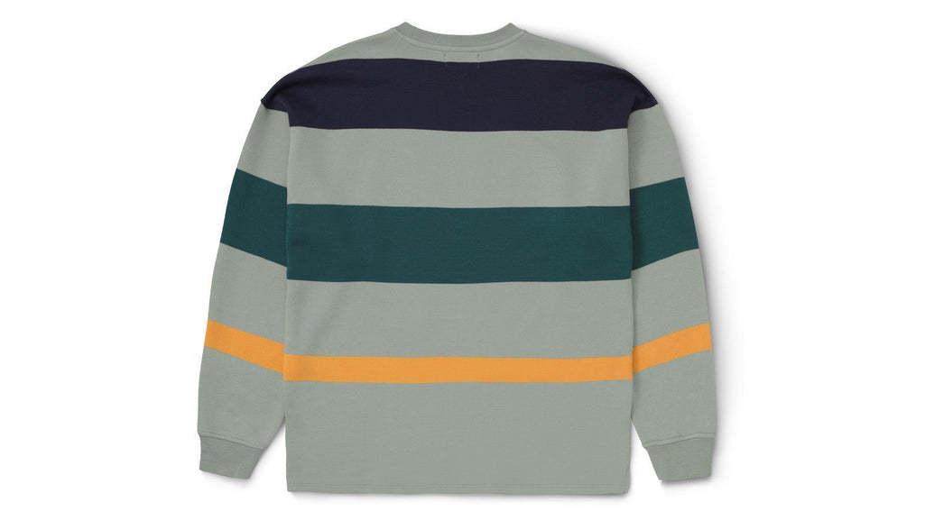 Uni striped sweatshirt - abbey stone / india ink